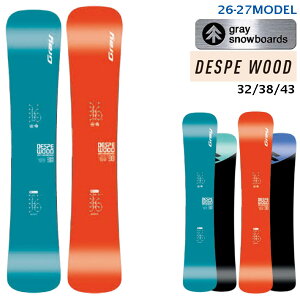 [�\�񏤕i] 26-27 �O���C GRAY DESPERADO WOOD �f�X�y���[�h �E�b�h �L�b�Y ���[�X 132cm 138cm 143cm �n���}�[�w�b�h �J�[�r���O �X�m�[�{�[�h 2026 2027 �� ���{���K�i