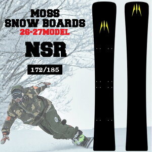 [�\�񏤕i] 26-27 ���X �X�m�[�{�[�h NSR MOSS�X�m�[�{�[�h 172cm 185cm �G�k�G�X�A�[�� �J�[�r���O�{�[�h �X�m�{ �� 2026 2027 ���{���K�i