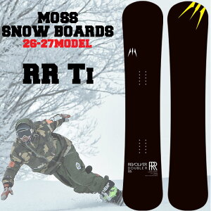 [�\�񏤕i] 26-27 ���X MOSS REVOLVER RR Ti ���{���o�[ �_�u���A�[�� �e�B�[�A�C �X�m�[�{�[�h 135cm 140cm ���^�� �e�N�j�J���{�[�h �J�[�r���O �Z�~�n���}�[�w�b�h �X�m�{ �L�b�Y �W���j�A �� ���{��