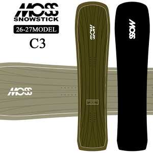 [�\�񏤕i] 26-27 ���X �X�m�[�X�e�B�b�N C3 MOSS SNOWSTICK �p�E�_�[�{�[�h 140cm POWDER �X�m�[�{�[�h �X�m�{ �� ���{���K�i