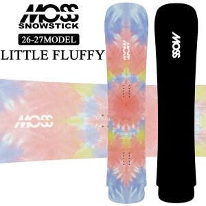 [�\�񏤕i] 26-27 ���X �X�m�[�X�e�B�b�N LITTLE FLUFFY MOSS SNOWSTICK �p�E�_�[�{�[�h ���g���t���t�B�[ 143cm POWDER �X�m�[�{�[�h �X�m�{ �� ���{���K�i