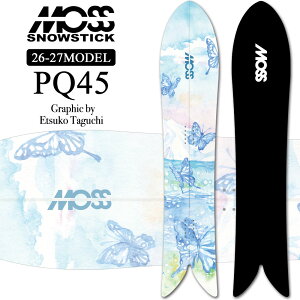 [�\�񏤕i] 26-27 MOSS SNOWSTICK �X�m�[�{�[�h ���X �X�m�[�X�e�B�b�N �p�E�_�[�{�[�h PQ45 Graphic by Etsuko Taguchi �c���x�q145cm POWDER �X�m�{ �� 2026 2027 ���{���K�i