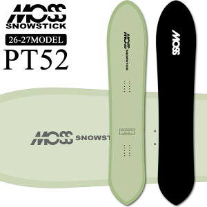 [�\�񏤕i] 26-27 ���X �X�m�[�X�e�B�b�N PT52 MOSS SNOWSTICK �p�E�_�[�{�[�h �s�[�e�B�[ 152cm POWDER �X�m�[�{�[�h �X�m�{ �� ���{���K�i
