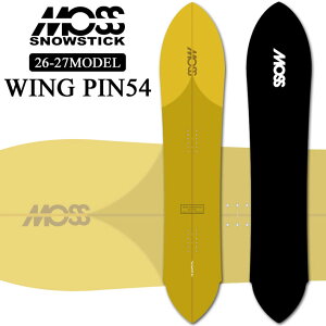 [�\�񏤕i] 26-27 ���X �X�m�[�X�e�B�b�N MOSS SNOWSTICK �p�E�_�[�{�[�h WING-PIN54 154.5cm POWDER �X�m�[�{�[�h �X�m�{ �� ���{���K�i