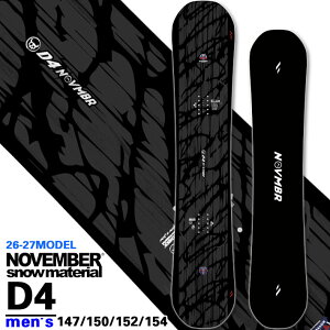 [�\�񏤕i] 26-27 �m�x���o�[ SNOWBOARD NOVEMBER �X�m�[�{�[�h D4 �f�B�t�H�[ D FOUR �����Y 147cm 150cm 152cm 154cm �m�[�x���o�[ �O���g�� �X�m�[�{�[�h �� 2026 2027 ���{���K�i