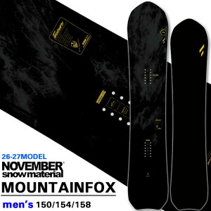 [�\�񏤕i] 26-27 �m�x���o�[ SNOWBOARD NOVEMBER �X�m�[�{�[�h �����Y MOUNTAINFOX �}�E���e���t�H�b�N�X 150cm 154cm 158cm �m�[�x���o�[ �� 2026 2027 ���{���K�i