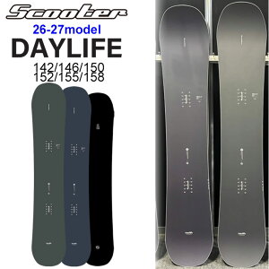 [�\�񏤕i] 26-27 SCOOTER DAYLIFE �X�N�[�^�[ �X�m�[�{�[�h �f�C���C�t 142cm 146cm 150cm 152cm 155cm 158cm �]���a�L �t���[���� �X�m�{ �� ���{���K�i 2026 2027