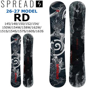 [�\�񏤕i] 26-27 SPREAD �X�v���b�h SNOWBOARD �X�m�[�{�[�h RD �A�[���f�B�[ ���C�h �X�[�p�[���C�h ���J �C�V�� ����T�� �v���f���[�X �O���g�� �L�����o�[ 2026 2027