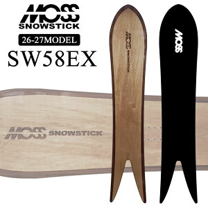 [�\�񏤕i] 26-27 ���X �X�m�[�X�e�B�b�N EX�V���[�Y SW58 EX MOSS SNOWSTICK �p�E�_�[�{�[�h 158cm POWDER �X�m�[�{�[�h �X�m�{ �� ���{���K�i