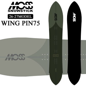 [�\�񏤕i] 26-27 ���X �X�m�[�X�e�B�b�N WING-PIN75 MOSS SNOWSTICK �p�E�_�[�{�[�h 175cm POWDER �X�m�[�{�[�h �X�m�{ �� ���{���K�i