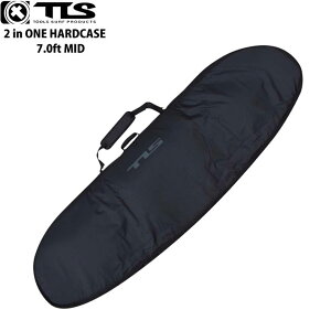 TOOLS サーフボード ハードケース 7.0ft MID 2in1 ツールス フルオープンジッパー 1〜2本収納 トラベル用 サーフボードケース ミッドレングス ガン ファンボード トラベルケース サーフィン 7'0ft