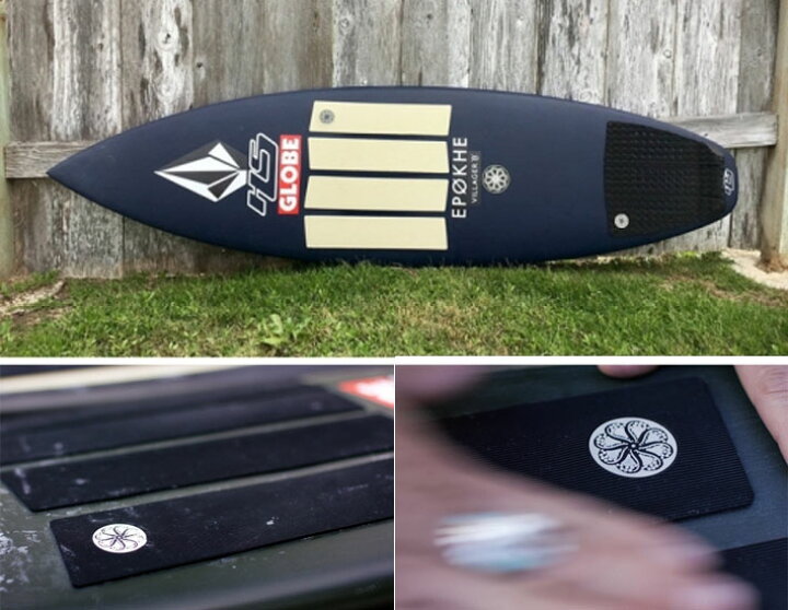 新品❗️ サーフボード　デッキパッド　サーフィン　BLACK WHITE　EVA
