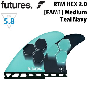 future fin フューチャーフィン RTM HEX 2.0 FAM1 Medium [Teal Navy] アル・メリック ショートボード フィン トライフィン 3枚セット サーフィン サーフボード【あす楽対応】