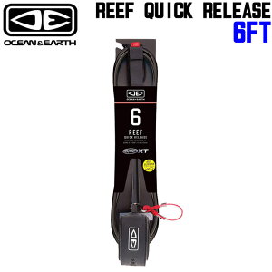 �I�[�V�������A�[�X REEF QUICK RELEASE 6�f0 ���[�V���R�[�h �V���[�g�{�[�h 6.0ft ����p ANKLE �T�[�t�B�� ���[�V�� OCEAN&EARTH�y���z