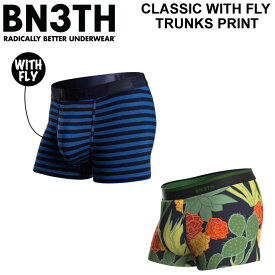 [現品限り] BN3TH ボクサーパンツ ショート WITH FLY TRUNK PRINT メンズ インナーパンツ MYPAKAGE マイパッケージ 登山 下着 プリント 正規品 蒸れない プレゼント ラッピング [メール便発送商品] 【即】