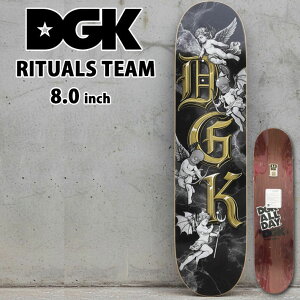 DGK �X�P�[�g�{�[�h �X�P�[�g �f�b�L �f�B�[�W�[�P�[ RITUALS TEAM [D-3A] WINE 8.0inch �X�P�{�[ �p�[�c SKATE BOARD DECK �y���z