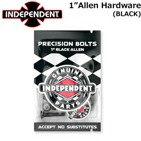 INDEPENDENT インディペンデント ビス 六角 Allen Hardware 1" [BLACK] GENUINE PARTS スケートボード スケボー パーツ SK8【即】