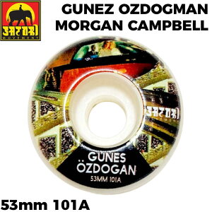 �X�P�[�g�{�[�h �E�B�[�� SATORI MOVEMENT WHEEL �T�g���E�B�[�� [12] GUNEZ OZDOGAN MORGAN CAMPBELL GUEST ARTIST SERIES 101A 53mm �T�g�����[�u�����g �n�[�h�E�B�[�� SKATE BOARD �y���z