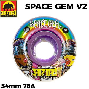 TgEB[ SATORI MOVEMENT XP[g{[h EB[ WHEEL SPACE GEM V2 [14] 78A 54mm Tg[ug \tgEB[ SKATE BOARD yz
