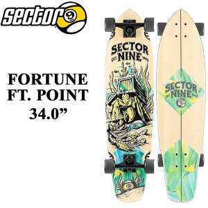 �Z�N�^�[�i�C�� SECTOR9 FORTUNE FT. POINT 34.0�C���` CRUISER �T�[�t�X�P�[�g �I�t�g�� ���g�� �X�P�[�g�{�[�h SK8