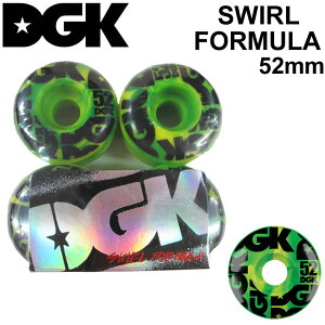 [݌Ɍ] DGK fB[W[P[ EB[ XP[g{[h SWIRL FORMULA [D10] 52mm 101A SKATE BOARD WHEEL 41Zbg XP{[yz