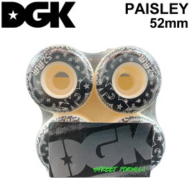 [在庫限り] DGK ディージーケー ウィール スケートボード PAISLEY ペイズリー [D13] 52mm 101A SKATE BOARD WHEEL 4個1セット スケボー【あす楽対応】