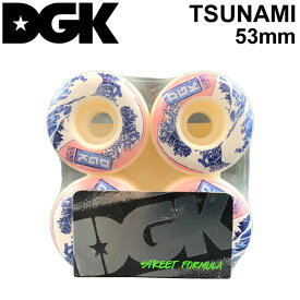 [在庫限り] DGK ディージーケー ウィール スケートボード TSUNAMI ツナミ 津波 つなみ [D17] 53mm 101A SKATE BOARD WHEEL 4個1セット スケボー【あす楽対応】