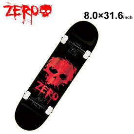 ZERO ゼロ スケートボード デッキ 完成品 BLOOD SKULL FOIL (8.0 × 31.6インチ) [Z-101] スケボー コンプリート キッズ プレゼント 【あす楽対応】