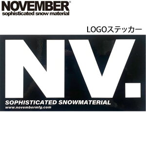 NOVEMBER �y�m�x���o�[�z�X�e�b�J�[ LOGO STICKER [32] �X�m�[�{�[�h ���S�X�e�b�J�[ [��]