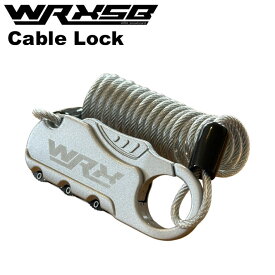 WRX SB ダブルアールエックス ケーブルロック スノーボード 盗難防止 防犯 3桁 ダイヤル式 暗証番号 ケーブル ロック 鍵 スノボ スキー 自転車 スーツケース【即】