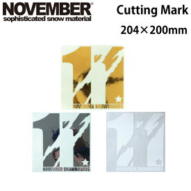 スノーボード ステッカー NOVEMBER【ノベンバー】ステッカー CUTTING MARK [13][14][15] カッティング マーク 【即】