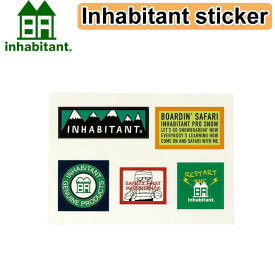 inhabitant インハビタント Inhabitant sticker [ISM22AC05] ステッカー スノーボード スケボー メンズ レディース