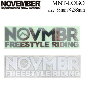 �X�m�[�{�[�h �X�e�b�J�[ NOVEMBER [25][26] MNT LOGO 63mm×238mm �J�b�e�B���O�X�e�b�J�[ �m�x���o�[�y���z