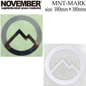 �X�m�[�{�[�h �X�e�b�J�[ NOVEMBER [23][24] MNT MARK 180mm×180mm �J�b�e�B���O�X�e�b�J�[ �m�x���o�[�y���z