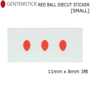 GENTEM STICK �Q���e���X�e�B�b�N RED BALL DIECUT STICKER SMALL 11mm×8mm �_�C�J�b�g�X�e�b�J�[ �X�m�[�{�[�h �X�e�b�J�[ [45] �y���z