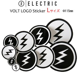 ELECTRIC エレクトリック ステッカー VOLT LOGO [Lサイズ] [33] [34] ラミネート加工 スノーボードステッカー 丸型 ばら売り 1枚売り【即】
