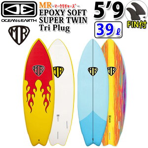 [followsʉi] O&E \tgT[t{[h OCEANEARTH I[VAhA[X T[t{[h }[N`[Y MR EPOXY SOFT SUPER TWIN FIN 5f9 cC [cƏ~ߑ]