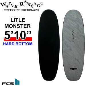 2026 �E�H�[�^�[�����y�[�W WATER RAMPAGE �\�t�g�{�[�h LITTLE MONSTER 5'10 ���g�������X�^�[ [Black FCS] HARD BOTTOM �V���[�g�{�[�h �T�[�t�{�[�h ���{���K�̔��X [�c�Ə����ߑ�������]