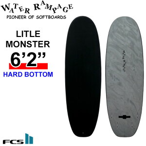 2026 �E�H�[�^�[�����y�[�W WATER RAMPAGE �\�t�g�{�[�h LITTLE MONSTER 6'2 ���g�������X�^�[ [Black FCS] HARD BOTTOM �V���[�g�{�[�h �T�[�t�{�[�h ���{���K�̔��X [�c�Ə����ߑ�������]