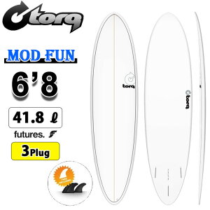 2026 torq surfboard �g���N �T�[�t�{�[�h PINLINE DESIGN MOD FUN 6'8 [White Pinline] �t�@���{�[�h �G�|�L�V�{�[�h ������ ���S�� �r�M�i�[ [�c�Ə����ߑ�������]