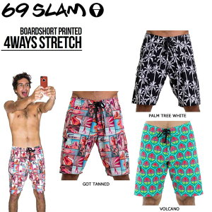[[֔i] [݌Ɍ] Y {[hV[c 69SLAM T[tgNX 4WAYS STRETCH 4EFCXgb` [SSW] bNX BOARDSHORTS 