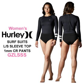 ウェットスーツ [GZLSSS23] ロングスプリング サーフスーツ レディース 2024 Hurley ハーレー SURF SUITS BACK ZIP バックジップ サーフィン 継続【あす楽対応】