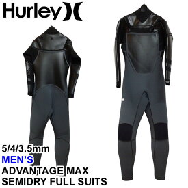23-24 Hurley ハーレー ウェットスーツ セミドライ フルスーツ メンズ 5mm×4mm×3.5mm [JVC2306] CHEST ZIP ADVANTAGE MAX サーフィン 冬用【あす楽対応】