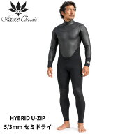 【ポイント5倍！】2026 AXXE CLASSIC ウェットスーツ セミドライ フルスーツ メンズ HYBRID U-ZIP Limite…