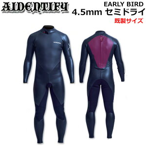 [TCY] 2025 AIDENTIFY EFbgX[c Z~hC tX[c EARLY BIRD A[[o[h 4.5mm H~p ACfeBt@C BACK ZIP T[tB SUP _CrO Vm[PO {Ki