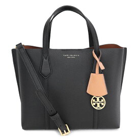 【P5倍!6/2(日)23:59迄】トリーバーチ TORY BURCH (81928 001 BLACK) 23SS ブラック PERRY SMALL TRIPLE COMPARTMENT TOTE ペリー スモール トリプルコンパートメント バッグ トート ハンドバッグ 2way ショルダーバッグ