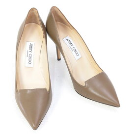 【P5倍 4/27(土)9:59迄】ジミーチュウ JIMMY CHOO (ALIA SHINY CALF TAUPE) トープ 靴 レディース パンプス