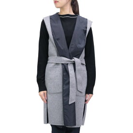 【P10倍★5/25～27 1:59迄】【期間限定セール】マックスマーラ ウィークエンド MaxMara WEEKEND (ORNATI 52760129 MEDIUM GREY 007) 22aw ミディアムグレー リバーシブル ジレ コート アウター