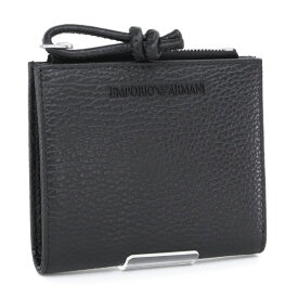 【P5倍！7日(金)迄】【期間限定セール】エンポリオアルマーニ EMPORIO ARMANI (Y4R262 Y068E 80001 BLACK) 23SS メンズ 財布ブラック 折財布