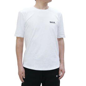 【P5倍!6/2(日)23:59迄】訳あり ボーラー BALR. (B1112.1050 BRIGHT WHITE) 22aw Athletic Small Branded Chest T-Shirt ホワイト メンズ トップス 半袖 Tシャツ